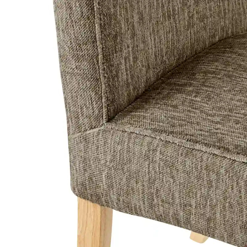 Silla de comedor de tela, patas rectas, juego de 2 (varios colores)