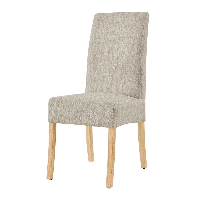Silla de comedor de tela, patas rectas, juego de 2 (varios colores)