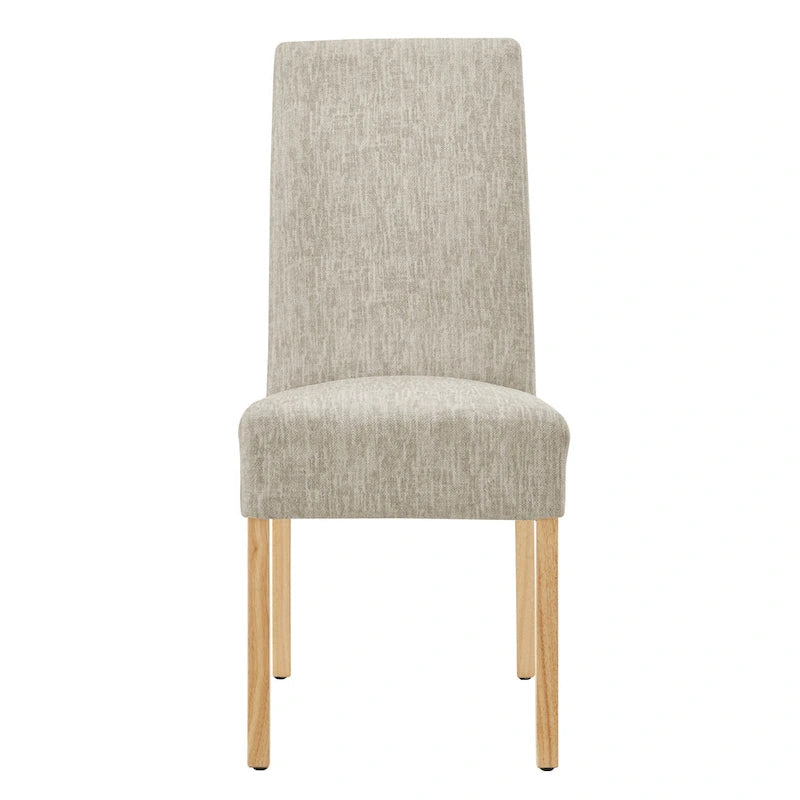 Silla de comedor de tela, patas rectas, juego de 2 (varios colores)