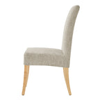 Silla de comedor de tela, patas rectas, juego de 2 (varios colores)
