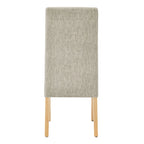 Silla de comedor de tela, patas rectas, juego de 2 (varios colores)
