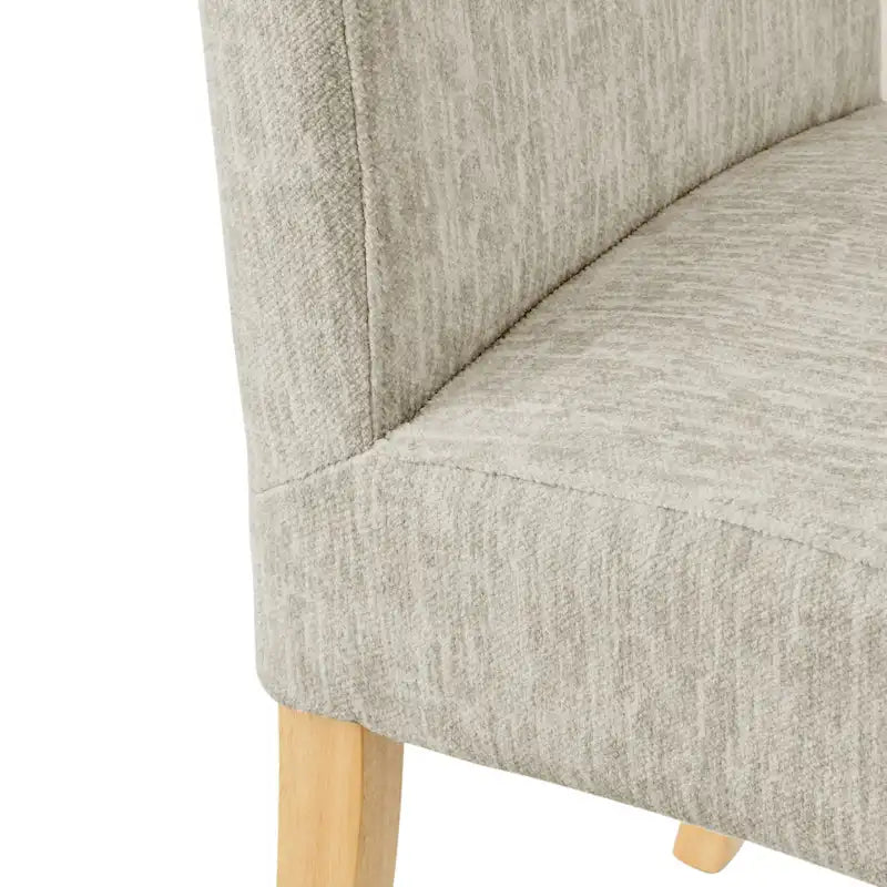 Silla de comedor de tela, patas rectas, juego de 2 (varios colores)