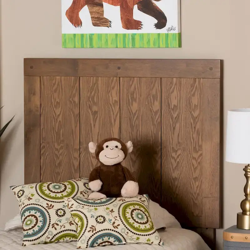 Cabecero de madera laminada de nogal y fresno – Twin / Full / Queen / King