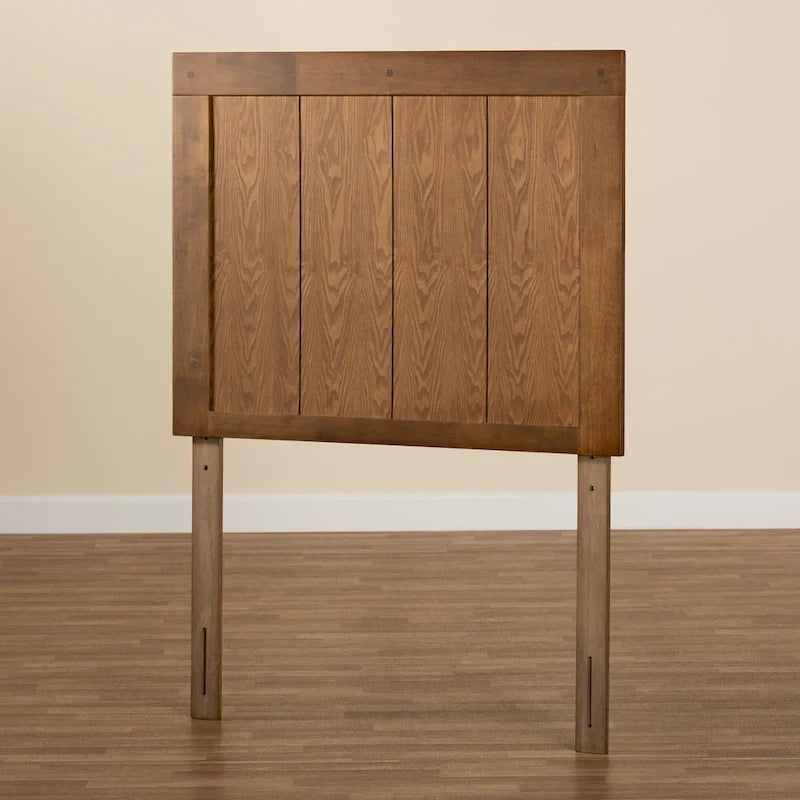Cabecero de madera laminada de nogal y fresno – Twin / Full / Queen / King