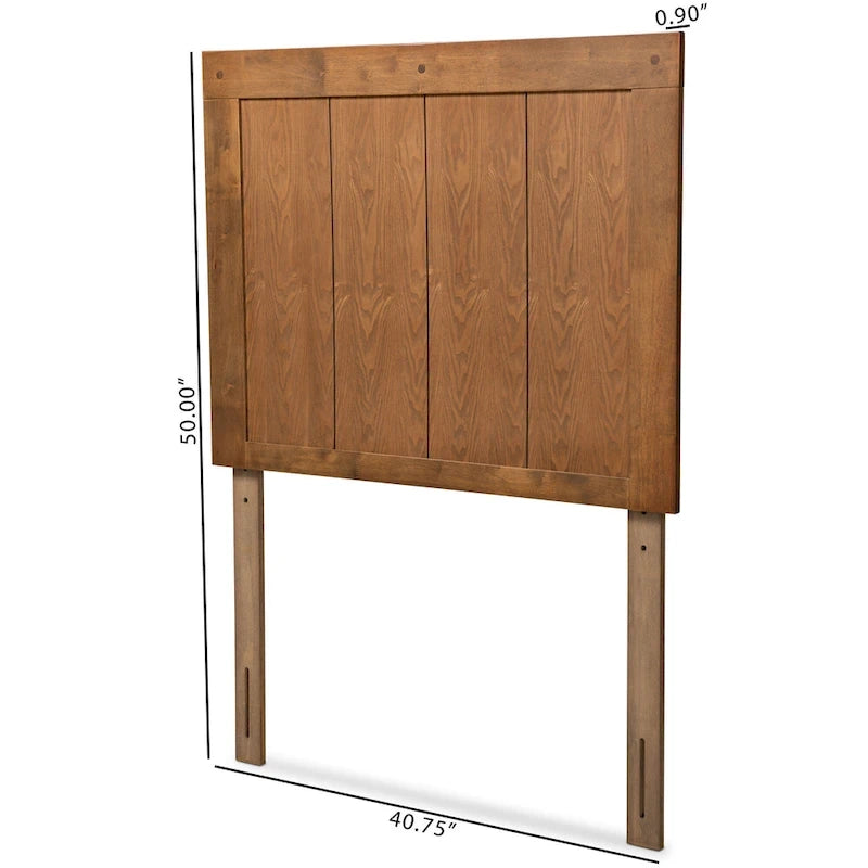 Cabecero de madera laminada de nogal y fresno – Twin / Full / Queen / King