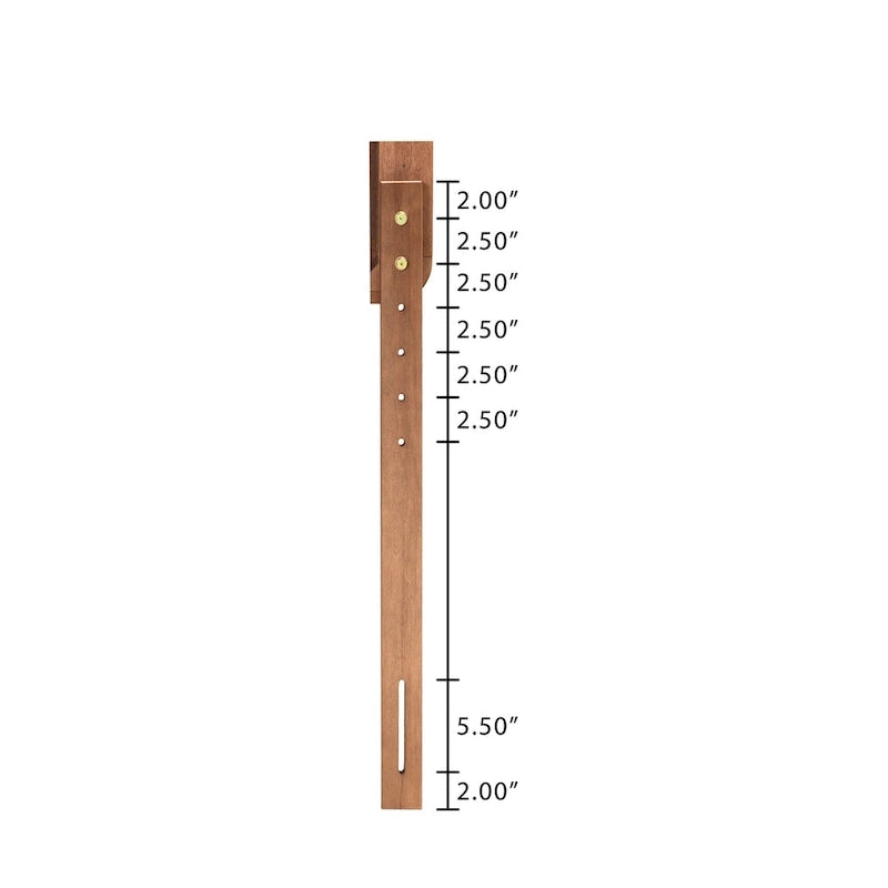 Cabecero de madera laminada de nogal y fresno – Twin / Full / Queen / King