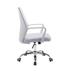 Silla de oficina giratoria con respaldo de malla rosa/negra/blanca, asiento individual