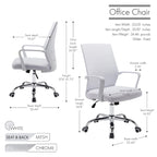 Silla de oficina giratoria con respaldo de malla rosa/negra/blanca, asiento individual
