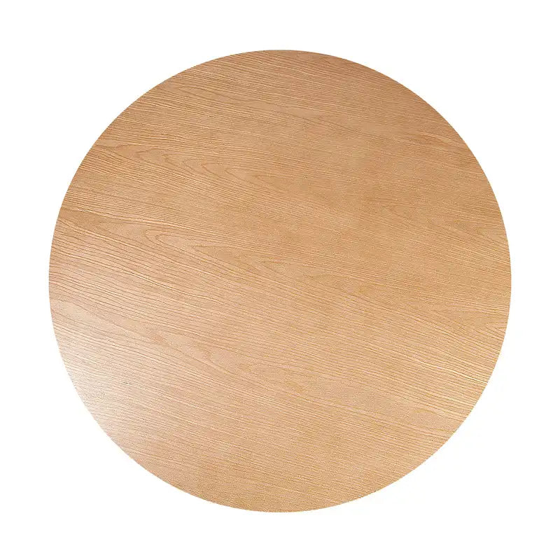 Mesa de comedor redonda de roble, madera maciza, 4-6 plazas