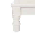 Mueble TV / Media con 2 puertas, 2 estantes, en Marrón / Negro / Blanco envejecido / Greige