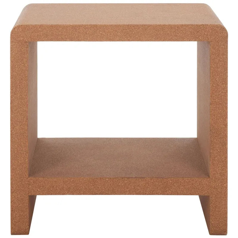 Mesa auxiliar de corcho en cascada, 1 persona, 45,7 cm An. x 35,6 cm Pr. x 45,7 cm Al.