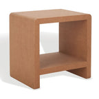 Mesa auxiliar de corcho en cascada, 1 persona, 45,7 cm An. x 35,6 cm Pr. x 45,7 cm Al.
