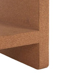 Mesa auxiliar de corcho en cascada, 1 persona, 45,7 cm An. x 35,6 cm Pr. x 45,7 cm Al.