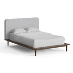 Cama de matrimonio de nogal / natural – 1 persona