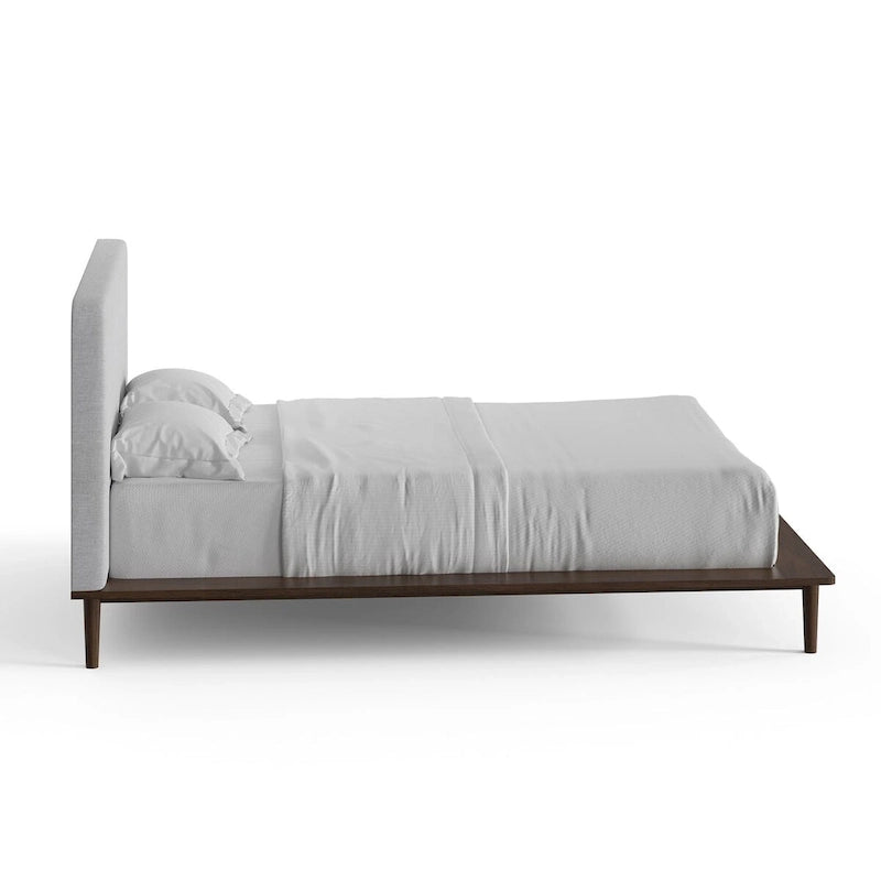 Cama de matrimonio de nogal / natural – 1 persona