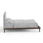 Cama de matrimonio de nogal / natural – 1 persona