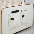 Sofá cama extraíble de terciopelo gris/beige/negro, 3 posiciones ajustables, 2 personas