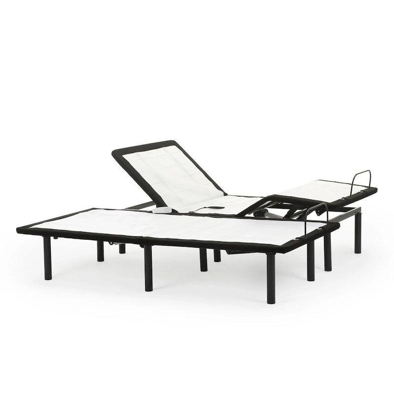 Juego de colchón viscoelástico blanco y base ajustable, 2 personas (Twin XL / Queen / Split King / Split Cal-King)