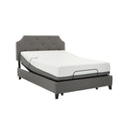 Juego de colchón viscoelástico blanco y base ajustable, 2 personas (Twin XL / Queen / Split King / Split Cal-King)