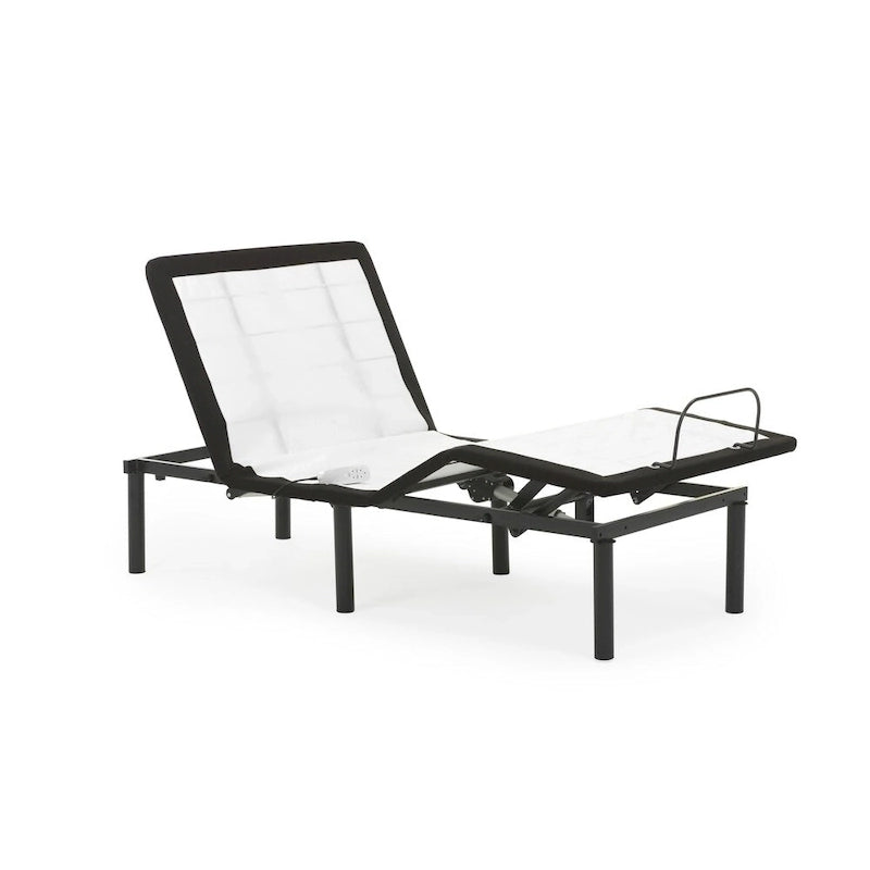 Juego de colchón viscoelástico blanco y base ajustable, 2 personas (Twin XL / Queen / Split King / Split Cal-King)