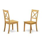 Juego de comedor redondo de roble, 3 piezas, 2 plazas