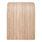 Mesa de centro/auxiliar de ratán natural con estante abierto