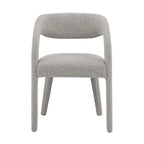 Sillas de comedor tapizadas en Boucle Negro/Marfil/Gris Topo, juego de 2
