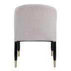 Silla de comedor gris niebla, tapizada, asiento individual