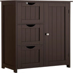 Armario de suelo con puertas de cristal marrón/gris, 2 compartimentos, 1 persona
