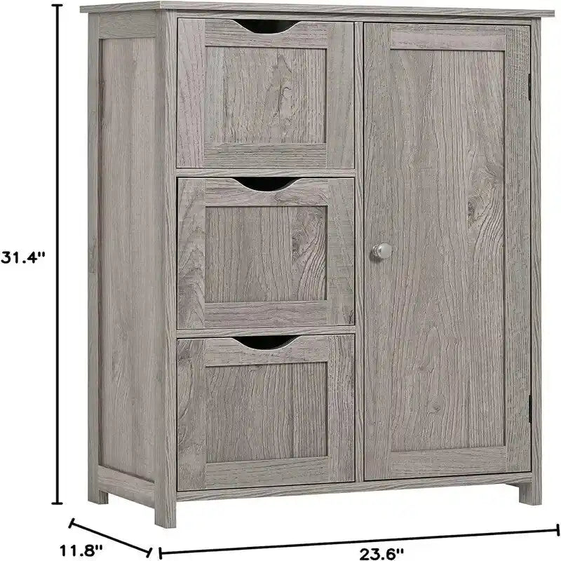 Armario de suelo con puertas de cristal marrón/gris, 2 compartimentos, 1 persona